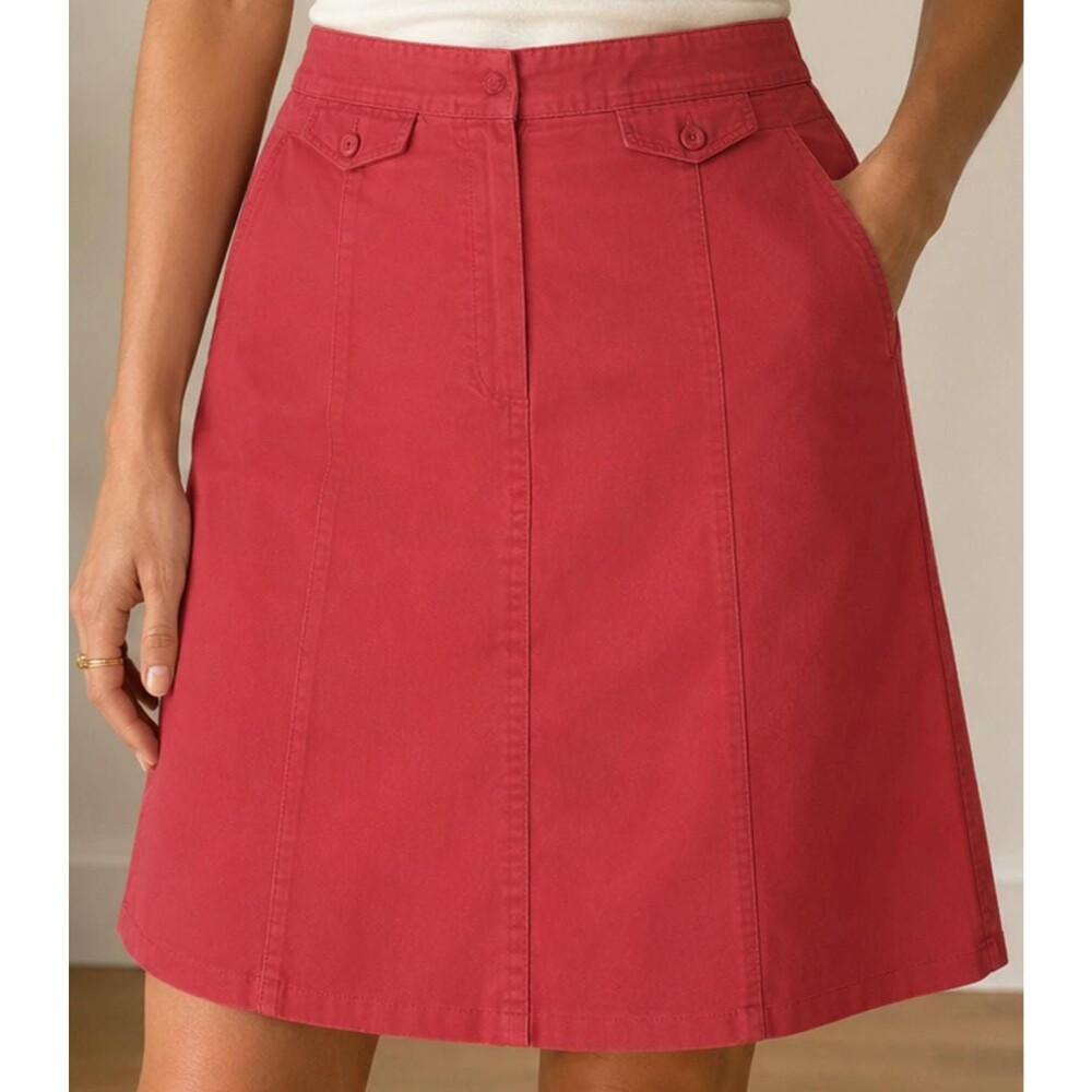 Vintage Talbots Coral Cotton A-Line Skirt Women’s Size 18